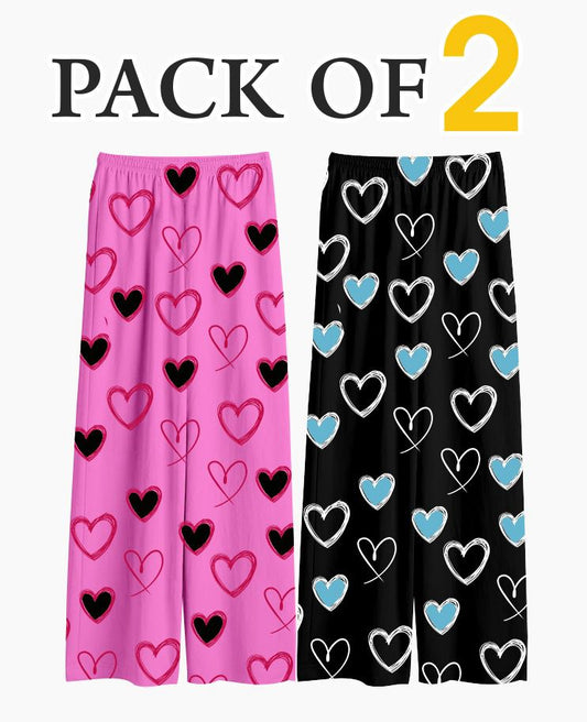pack of 2 printed trouser