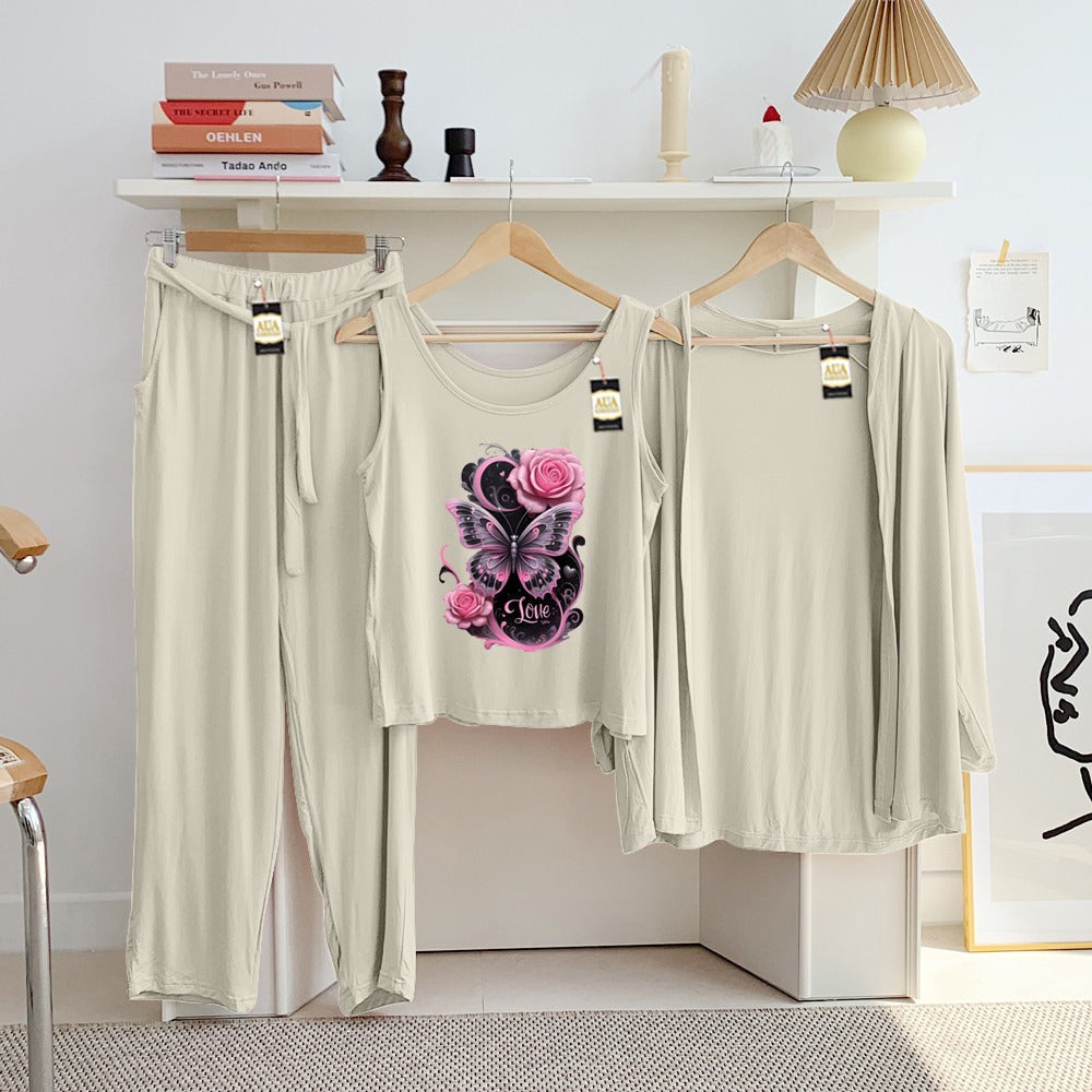 LADIES NIGHT SUIT

3 Pieces Inner Gawn + Trouser
