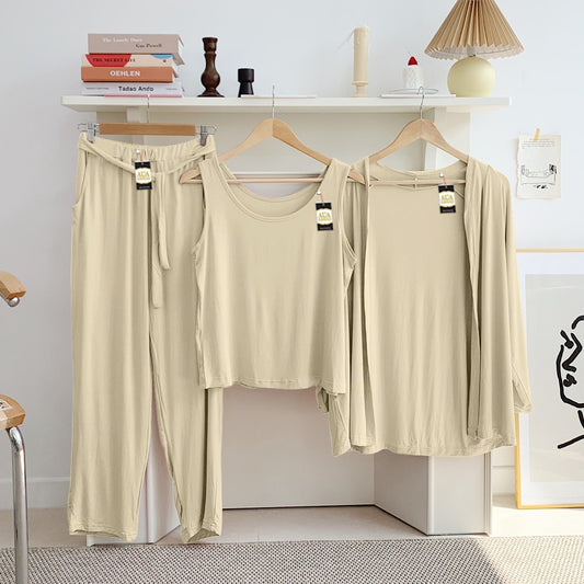 LADIES NIGHT SUIT

3 Pieces Inner Gawn + Trouser